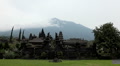 View from Hindu Mother Temple of Besakih, Agung Volcano, Bali Island, Indonezia Footage