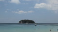 People swimming and snorkeling in ocean, Thailand Footage