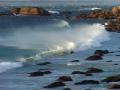 Zoom from Wave to Stormy Coastline, Cape Town GFSD Footage