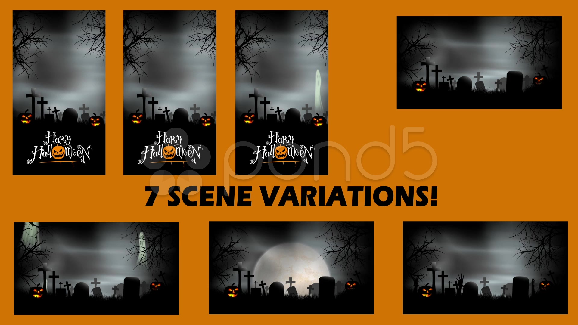 After Effects Project - Pond5 Halloween Graveyard Background After Effects  ...