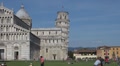 Timelapse of people around Cathedral of Pisa and leaning tower Footage