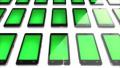 Cell phones with colorful diplays Footage