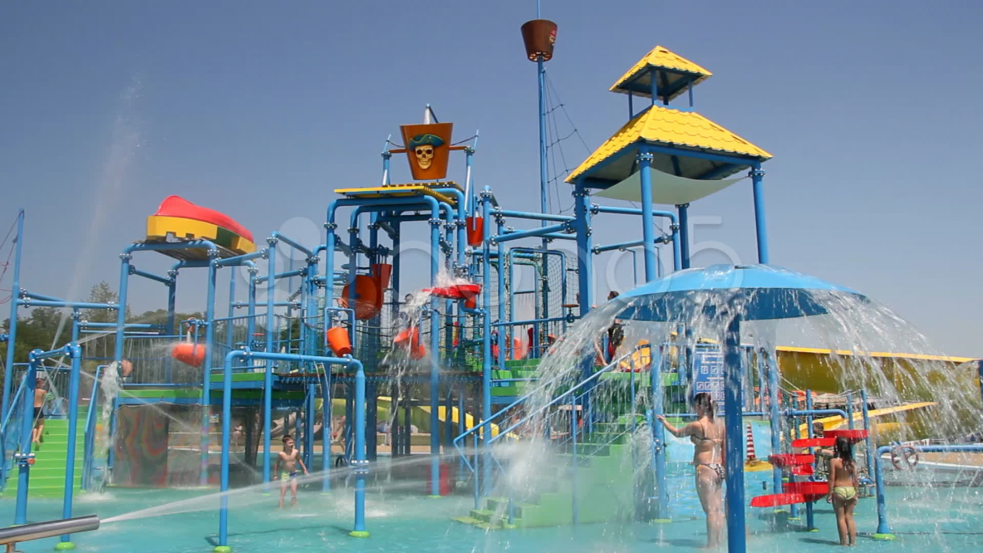 People Enjoying On The Water Park videos 11393913 | HD Stock Footage