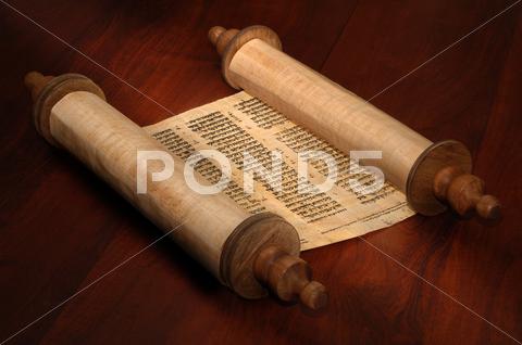 Stock photo of bible scrolls