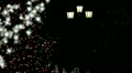Christmas tree at night (loop) Footage