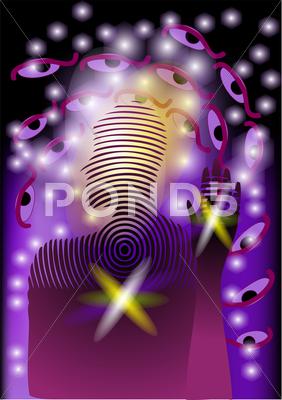 Stock Illustration of abstract aura