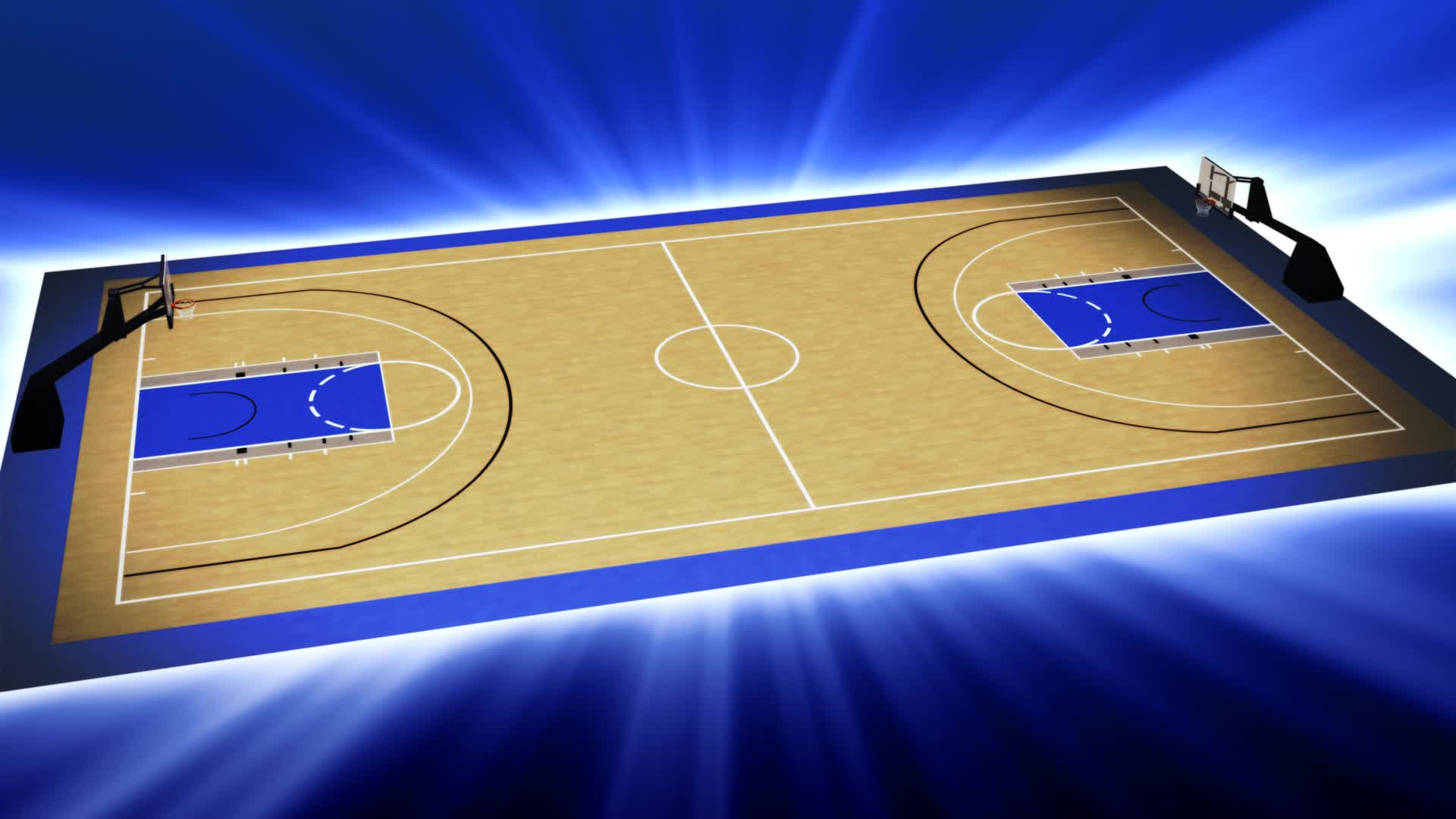 Basketball court animation ~ Stock Video #12268925 | Pond5
