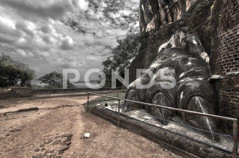 Stock photo of Lions Foot, Sigiriya, Sri Lanka