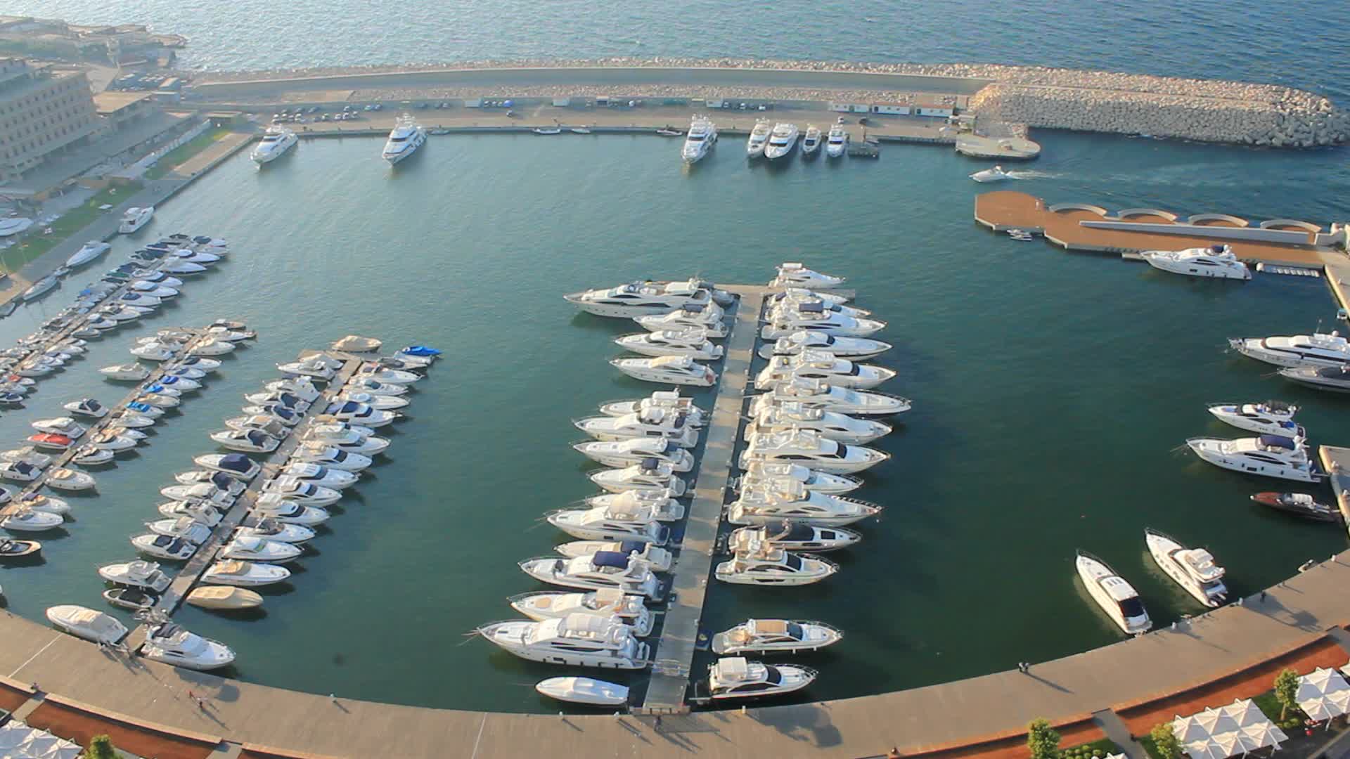 Zaitunay Bay in Beirut, Lebanon Hi Res Video 12289181