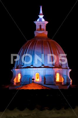 Stock photo of Church Dome at Night