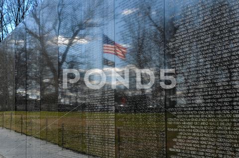 Stock photo of vietnam memorial in washington dc