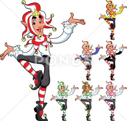 Stock Illustration of funny joker.