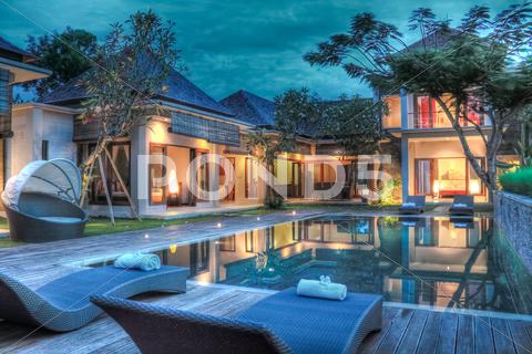 Stock photo of Tropical villa