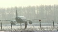 UFA, RUSSIA - December 15: Aircraft at the airport in Ufa Footage