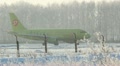 UFA, RUSSIA - December 15: Aircraft at the airport in Ufa Footage