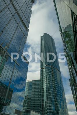 Stock photo of moscow skyscrapers