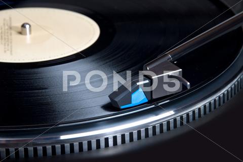 Stock photo of record turntble