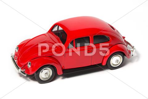 Stock photo of toy volkswagen beetle