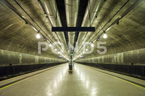 Stock photo of subway station