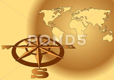 Stock Illustration of wind rose
