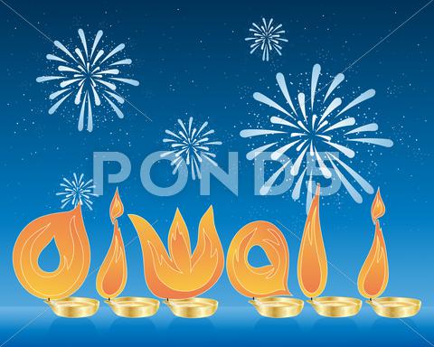 Stock Illustration of diwali