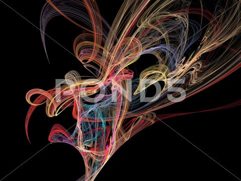 Stock Illustration of digital fractal