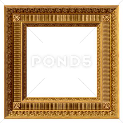 Stock photo of square neoclassical frame