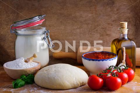 Stock photo of pizza ingredients