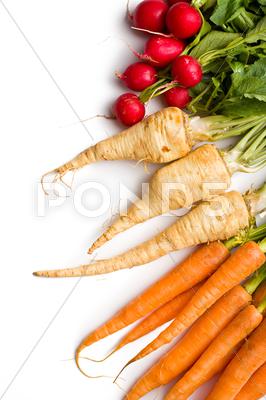Stock photo of root vegetables