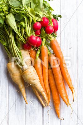 Stock photo of root vegetables