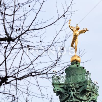 Stock photo of july column in paris