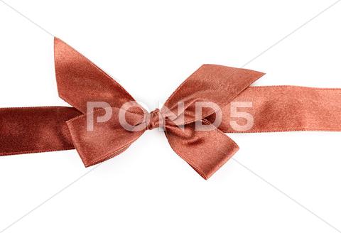 Stock photo of red holiday ribbon