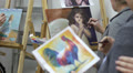 Painting drawing - oil. Video