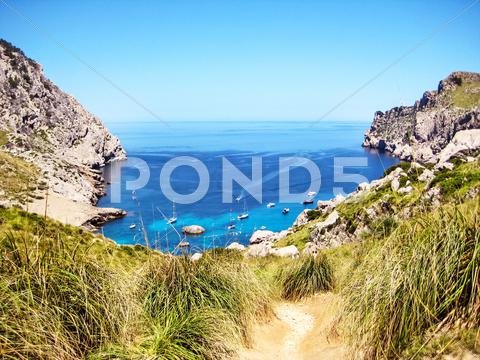 Stock photo of cala figuera, majorca