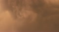 Dramatic Orange Sunset Thunder Clouds GFHD Footage