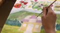 Painting pictures, making drawings Video