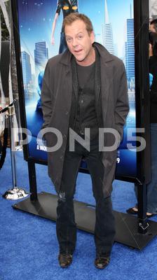 Stock photo of kiefer sutherland.los angeles premiere of dreamworks animation's monsters vs.