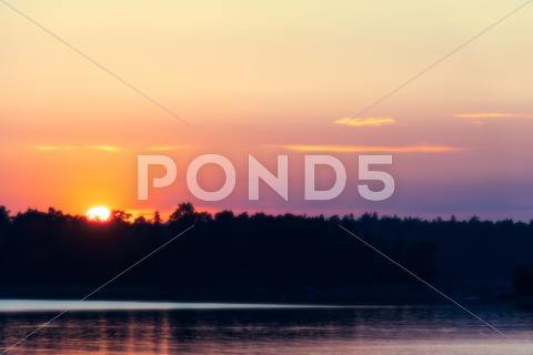 Stock photo of sunset