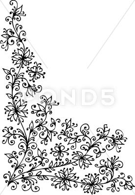 Stock Illustration of baroque pattern vignette