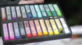 Children at school - drawing in pastel Video