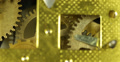 Ultra HD 4K Close Up View Gears Vintage Clock Mechanism Time Passing Rush Hour Video
