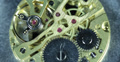 Ultra HD 4K Mechanism Old Watch Close-up CloseUp Springs Wheels Stainless Steel Video