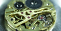 Ultra HD 4K Old Watch Clock Mechanism Golden Gears Elements Chain System Cogs Video