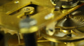 Vintage Watch Golden Spiral Balance Movement Clock Closeup Time Flies Rush Hour Video