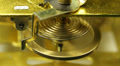 Extreme Close Up Closeup Macro Old Watch Clock Spiral Movement Mechanism Gears Video