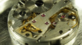 Clock Gears Mechanism Pocket Watch Closeup Interior Clockworks Concept Time Fly Video