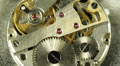 Gears Cogwheels Watch Brass Mechanism Close Up Vintage Chronograph Time Flies Go Video