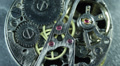 Ancient Gears Old Clock Working Macro View Office Corporate Break Counter Detail Video