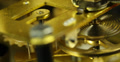 Ultra HD 4K UHD Vintage Watch Golden Movement Clock Closeup Time Flies Rush Hour Video