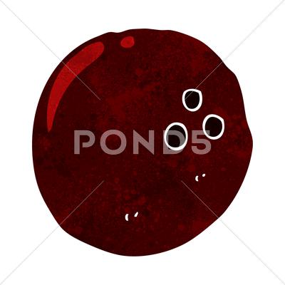 Stock Illustration of cartoon bowling ball